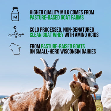 Chocolate Goat Whey Protein Powder | Naked Goat - 2lb
